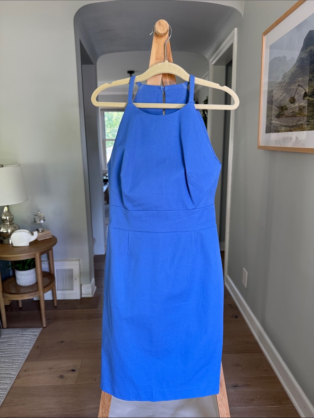 Banana Republic Periwinkle Halter Sheath Dress
